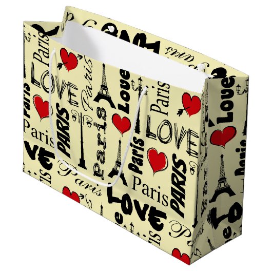 Grand Sac Cadeau Paris (Devant Angle)