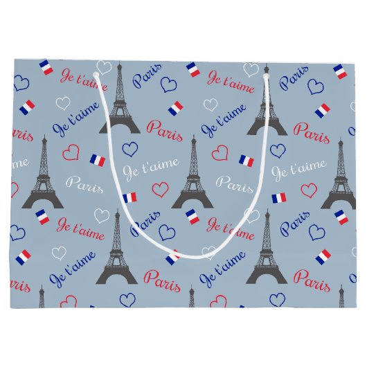 Grand Sac Cadeau Paris (Dos)