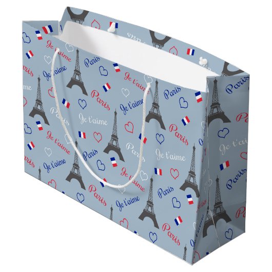 Grand Sac Cadeau Paris (Dos Angle)