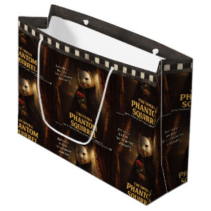 Grand Sac Cadeau Parodie de l'Opéra Fantôme Écureuil