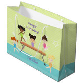 Grand Sac Cadeau Parti de la gymnastique (Devant Angle)