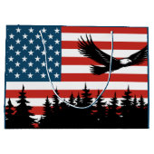 Grand Sac Cadeau Parti du drapeau de l'aigle patriotique (Dos)