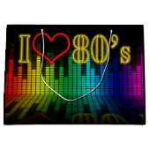 Grand Sac Cadeau Parti égaliseur des années 80 (Devant)