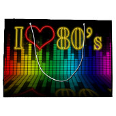 Grand Sac Cadeau Parti égaliseur des années 80 (Dos)