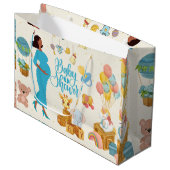 Grand Sac Cadeau Parti mère attendu (Devant Angle)