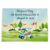 Grand Sac Cadeau Partie de retraite (Devant)