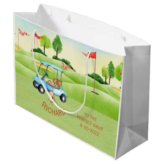 Grand Sac Cadeau Partie de retraite (Dos Angle)