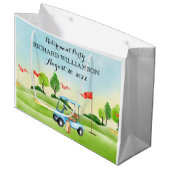 Grand Sac Cadeau Partie de retraite (Devant Angle)