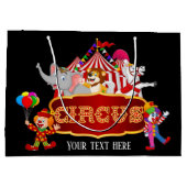 Grand Sac Cadeau partie des amateurs de cirque mignon ajouter du te (Dos)