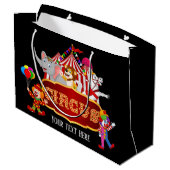 Grand Sac Cadeau partie des amateurs de cirque mignon ajouter du te (Dos Angle)