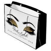Grand Sac Cadeau Parties scintillant de maquillage Lashes d'yeux Be (Dos Angle)