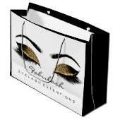 Grand Sac Cadeau Parties scintillant de maquillage Lashes d'yeux Be (Devant Angle)