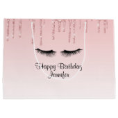 Grand Sac Cadeau Parties scintillant rose moderne Drivers & Eyelash (Dos)