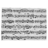 Grand Sac Cadeau Partition sur bouleau (Dos)