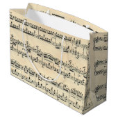 Grand Sac Cadeau Partition vintage (Dos Angle)
