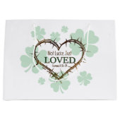 Grand Sac Cadeau PAS DE CHANCE JUSTE AIMÉ Christian St. Patrick's D (Devant)