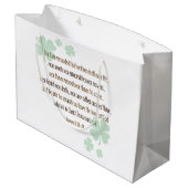 Grand Sac Cadeau PAS DE CHANCE JUSTE AIMÉ Christian St. Patrick's D (Dos Angle)