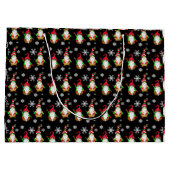 Grand Sac Cadeau Pas d'endroit comme Gnome pour les fêtes Noël (Dos)