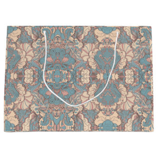 Grand Sac Cadeau Pastel Abstrait