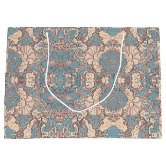 Grand Sac Cadeau Pastel Abstrait (Devant)