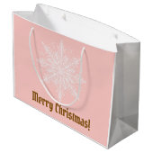 Grand Sac Cadeau Pastel Christmas Australian Shepherd Wreath (Dos Angle)