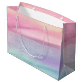 Grand Sac Cadeau Pastel moderne rose (Dos Angle)