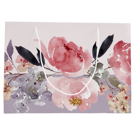 Grand Sac Cadeau Pastel Peony (Dos)