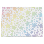 Grand Sac Cadeau Pastel Rainbow Star Baby shower (Devant)