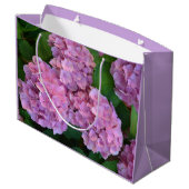 Grand Sac Cadeau Pastel rose Hortensia hydrangea fleurs (Dos Angle)