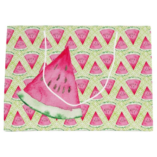 Grand Sac Cadeau Pastèque (Devant)