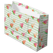 Grand Sac Cadeau Pastèque (Devant Angle)