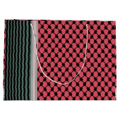 Grand Sac Cadeau Pastèque palestinienne Hatta Keffiyeh Kufiya Folk (Dos)