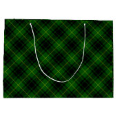 Grand Sac Cadeau Pâte verte de tartan MacArthur (Dos)