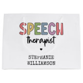 Grand Sac Cadeau Pathologiste orthophoniste sur mesure SLP (Devant)