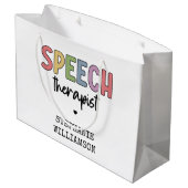 Grand Sac Cadeau Pathologiste orthophoniste sur mesure SLP (Dos Angle)