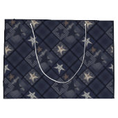 Grand Sac Cadeau Patte bleue (Dos)