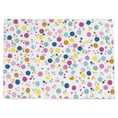 Grand Sac Cadeau Pattern de Colorful Polka (Devant)
