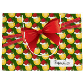 Grand Sac Cadeau Pattern de tennis (Dos)