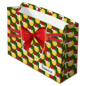 Grand Sac Cadeau Pattern de tennis (Dos Angle)