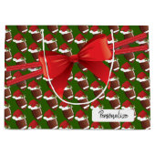 Grand Sac Cadeau Patters de football (Devant)