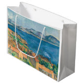 Grand Sac Cadeau Paul Cezanne - Baie de Marseille, vue d'Estaque (Devant Angle)