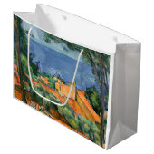 Grand Sac Cadeau Paul Cezanne - Estaque aux toits rouges (Devant Angle)