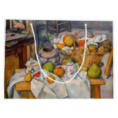 Grand Sac Cadeau Paul Cezanne - La vie morte avec panier (Dos)