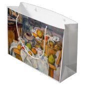 Grand Sac Cadeau Paul Cezanne - La vie morte avec panier (Dos Angle)
