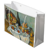 Grand Sac Cadeau Paul Cezanne - Le panier des pommes (Devant Angle)