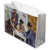Grand Sac Cadeau Paul Cezanne - Les Joueurs De Cartes (Dos Angle)