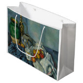Grand Sac Cadeau Paul Cezanne - Vie morte avec pommes (Devant Angle)