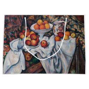 Grand Sac Cadeau Paul Cezanne - Vie morte, Pommes et Oranges
