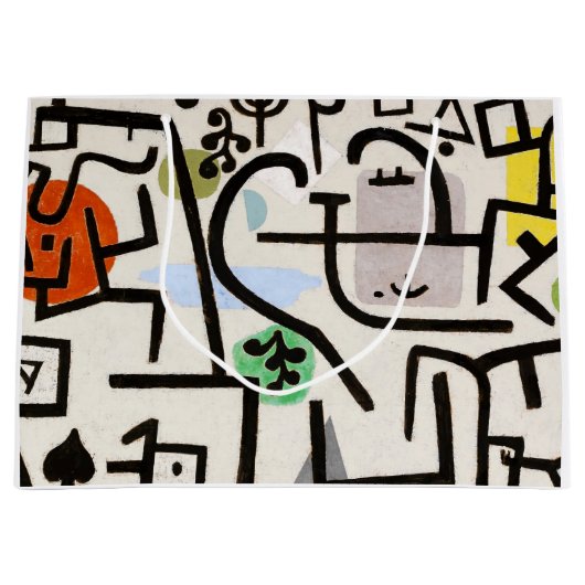 Grand Sac Cadeau Paul Klee, Abstract Art (Devant)