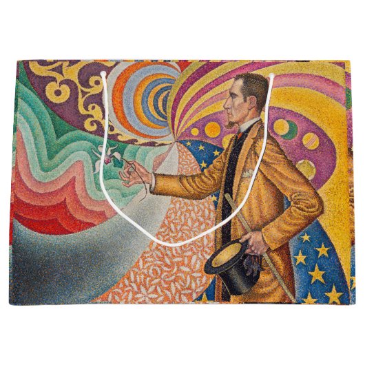 Grand Sac Cadeau Paul Signac - Portrait de M Felix Feneon, Opus 217 (Devant)
